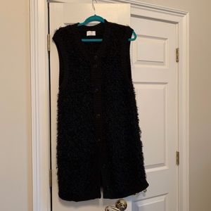 long sleeveless vest